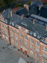 Læssøesgades Skole set fra oven